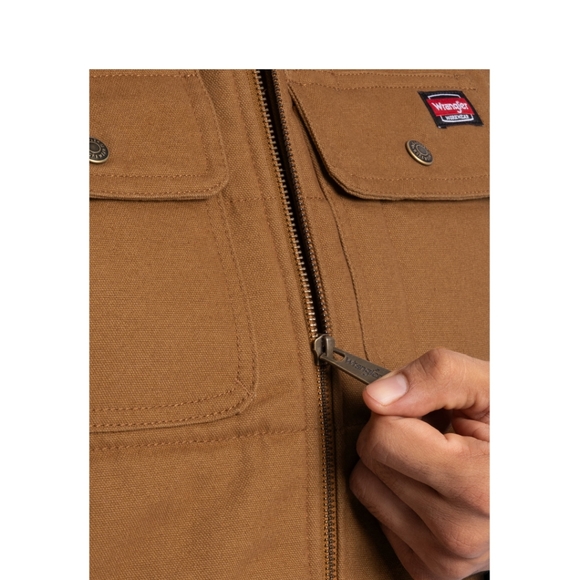 Wrangler Workwear Men's Quilted Duck Work Vest - Picture 9 of 10